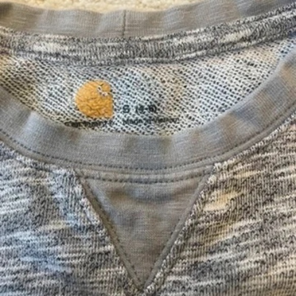 Carhartt Men’s Marled Gray Crewneck Sweatshirt - Picture 2 of 4